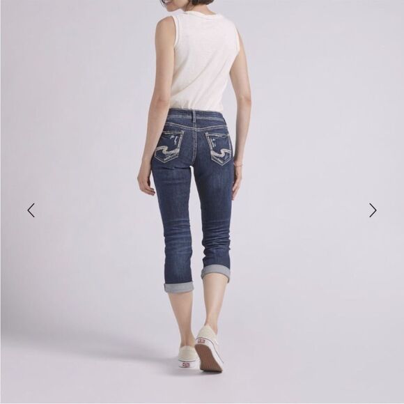 Silver jeans SUKI MID CAPRI W30/L22½ L43910SAI356 - Picture 1 of 16